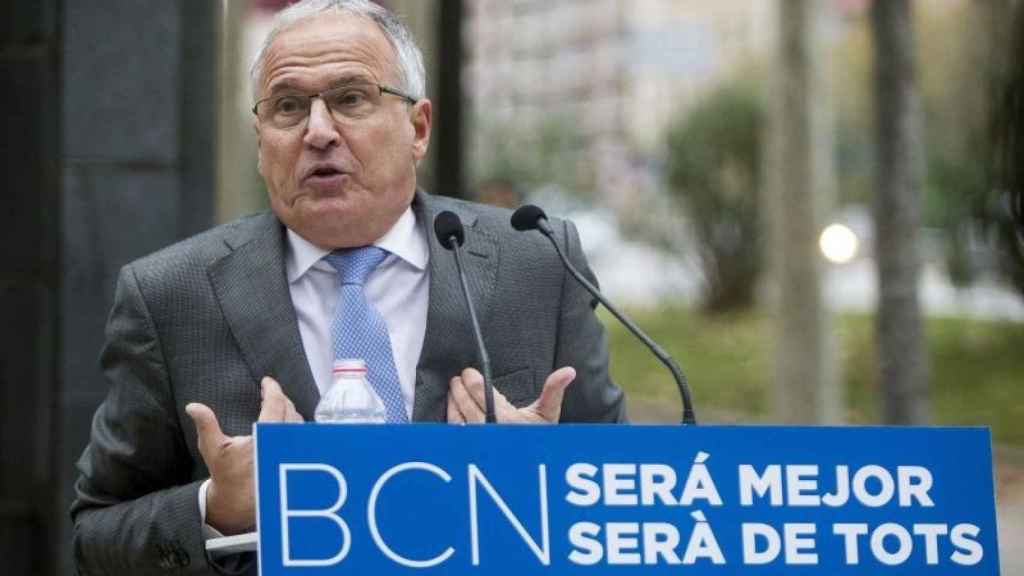 Josep Bou durante un acto de precampaña / HUGO FERNÁDEZ