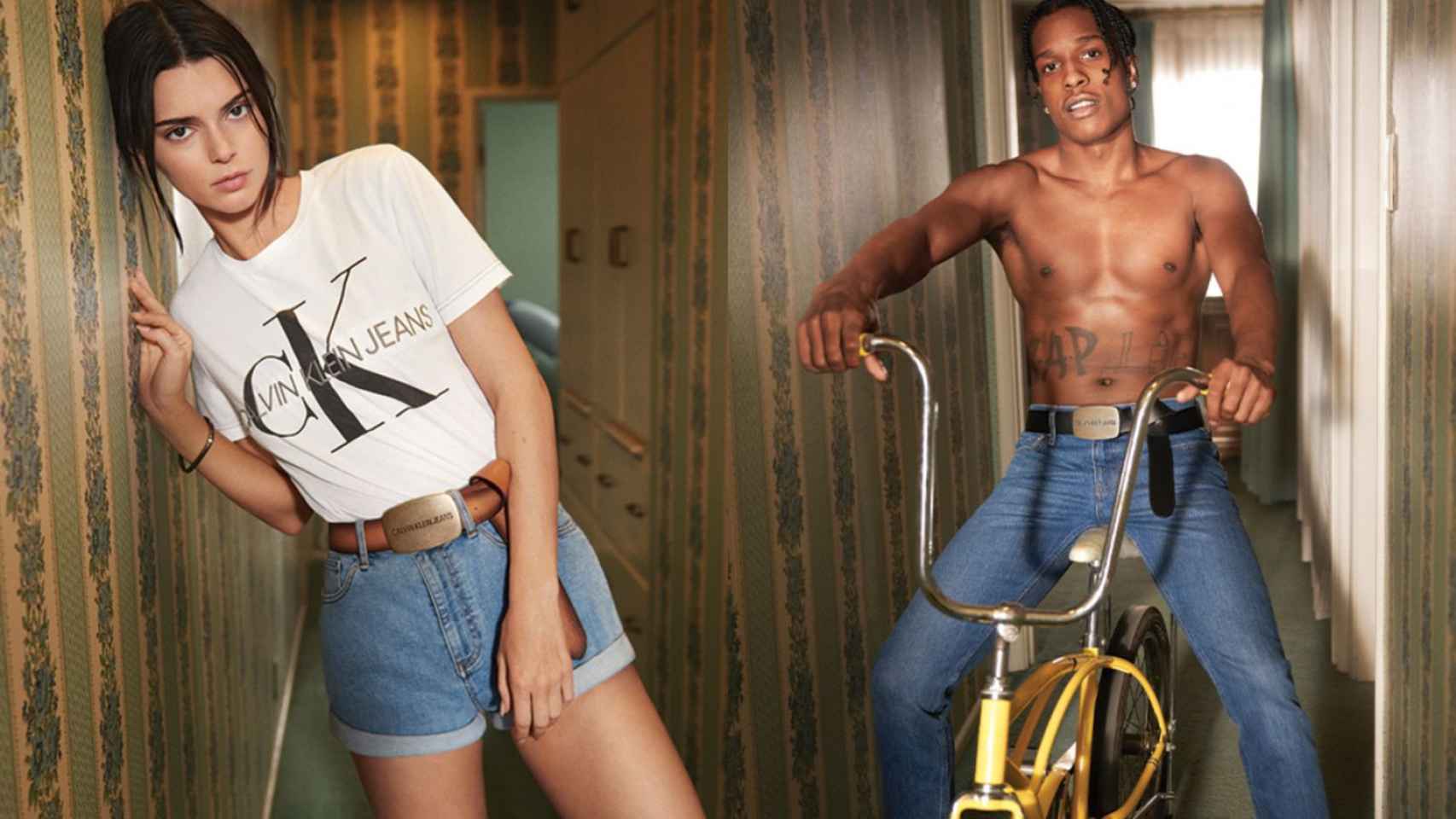 La modelo Kendall Jenner y el cantante A$AP Rocky / CALVIN KLEIN