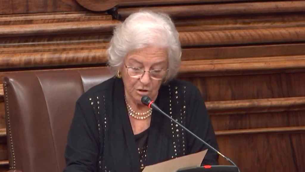 La síndica de greuges de Barcelona (en la imagen en el pleno) arremete contra los 'pisos colmena' / AYUNTAMIENTO DE BARCELONA