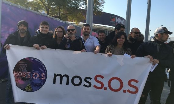 Efectivos de los Mossos d'Esquadra concentrados en el MWC / P.B. 