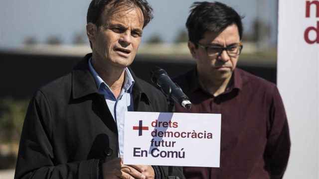 Jaume Asens y Gerardo Pisarello durant la campaña de las elecciones generales / EUROPA PRESS