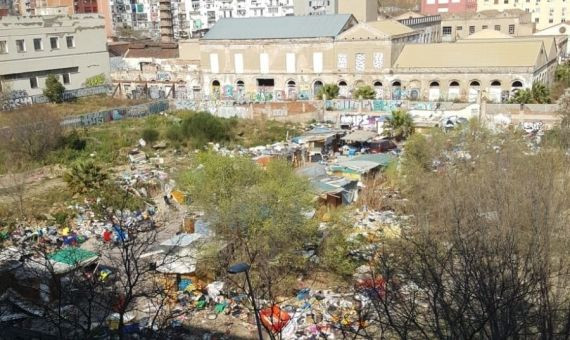 Estado actual del asentamiento en la calle Bilbao / MA