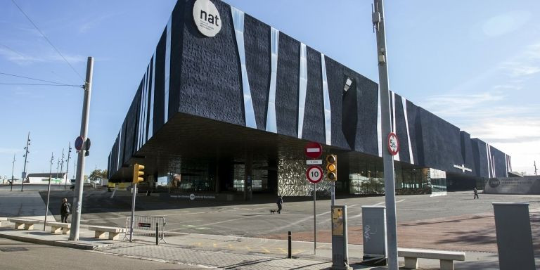 Edificio del museu Blau en el Forum / HUGO FERNÁNDEZ