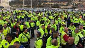 La asociación de transportistas Sintraport en el Puerto de Barcelona / Sintraport