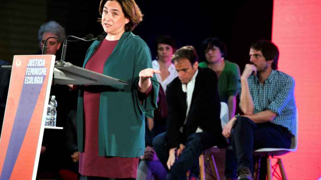 Ada Colau durante el primer acto de precampaña / EFE