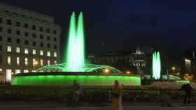 La fuente de plaza Catalunya, donde se produjo el atraco a navajazos / EUROPA PRESS