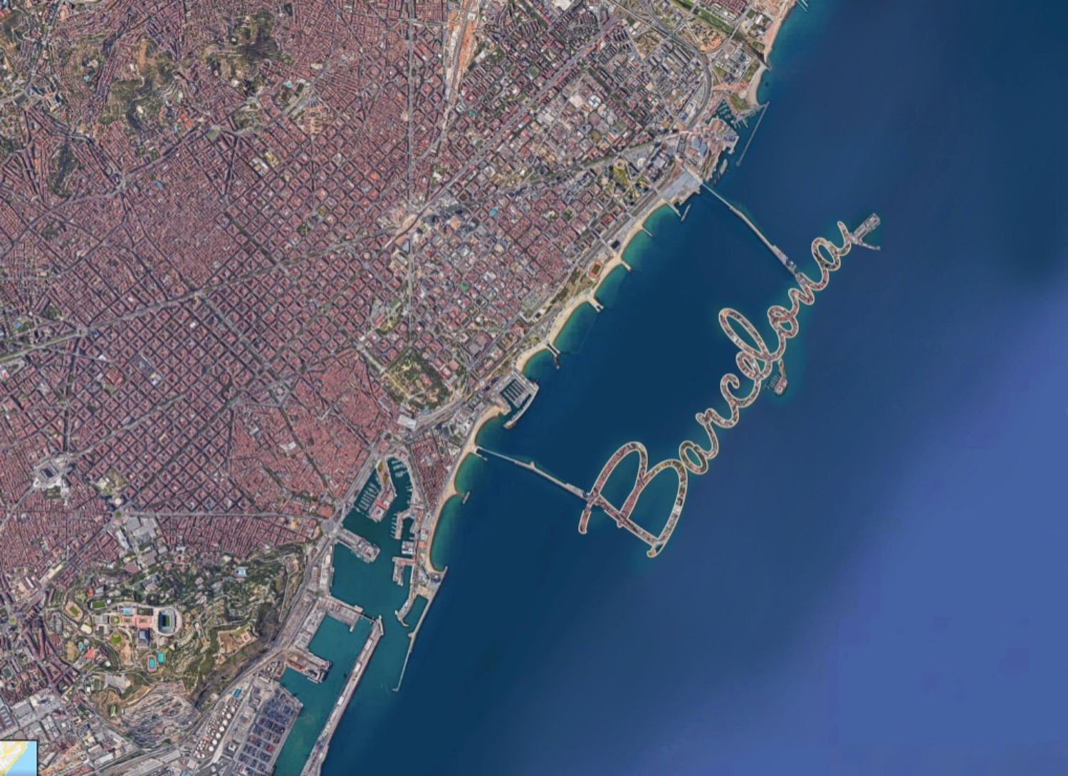 Propuesta de las islas de Barcelona de Karl Jacobi / KARL JACOBI vía TWITTER