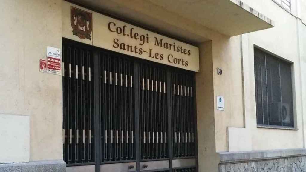 Entrada del colegio de los Maristes de Les Corts