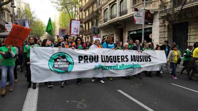 Manifestación contra los alquileres abusivos en Barcelona / EUROPA PRESS