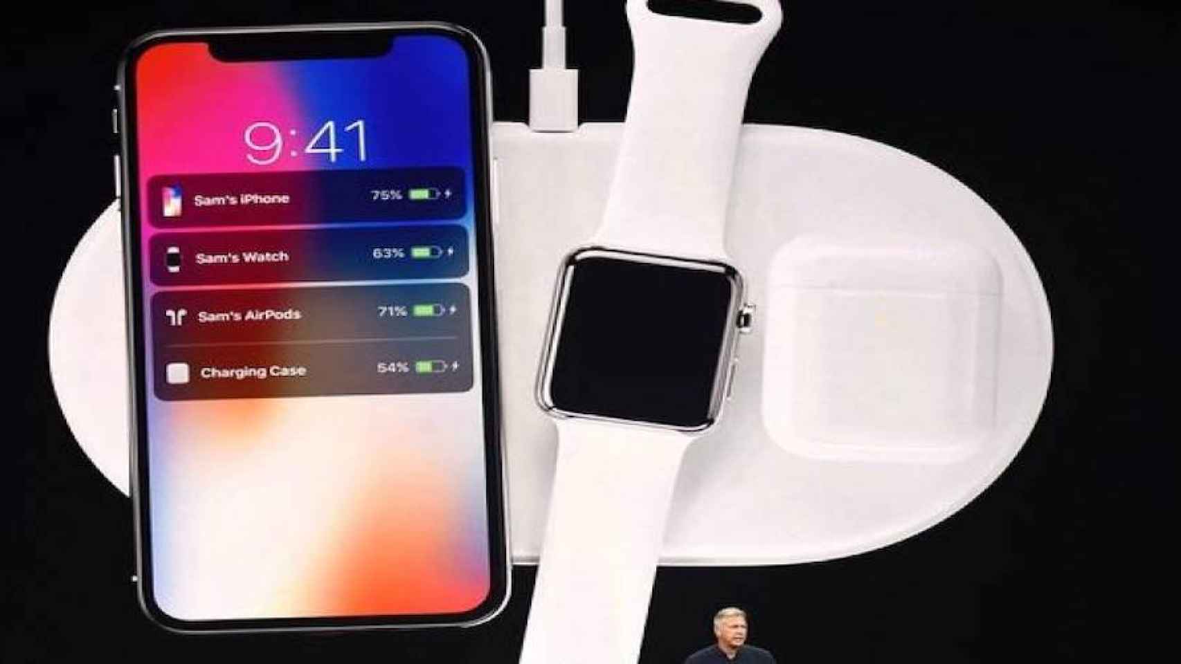 AirPower cargando los Airpods, Apple Watch y el iPhone / YOUTUBE