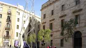 La plaza de Sant Miquel, en el barrio del Gòtic / JORDI SUBIRANA