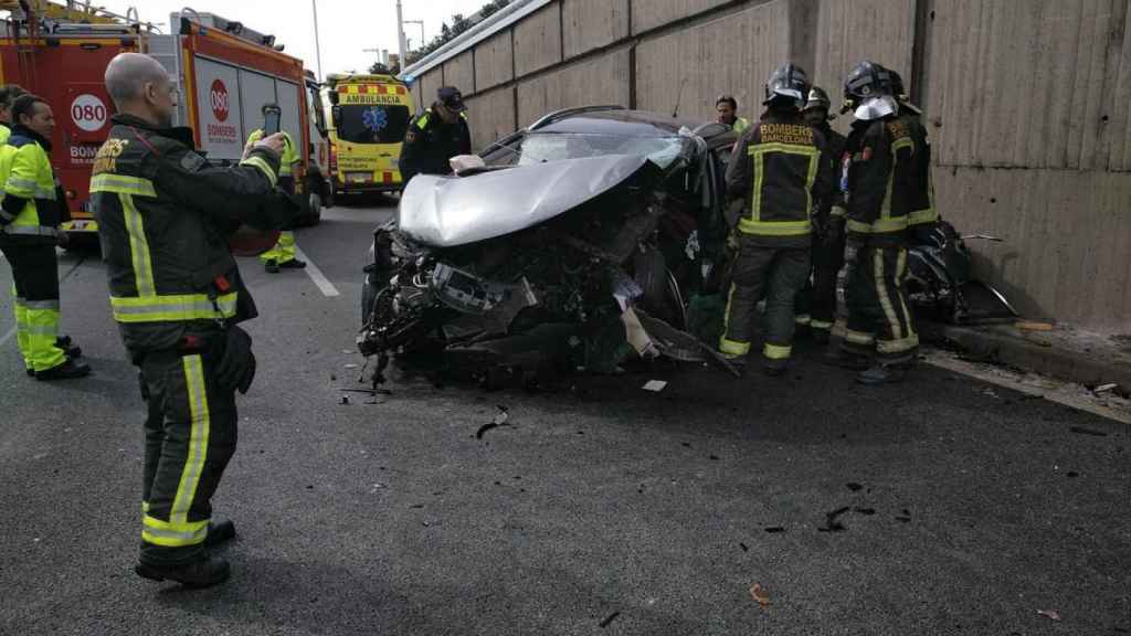 Un accidente de tráfico en la Ronda Litoral