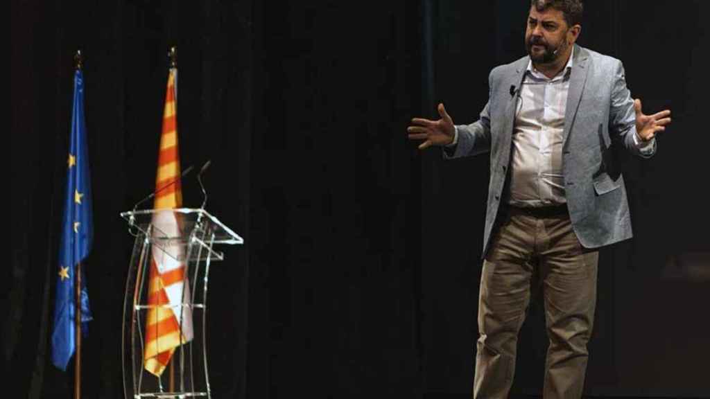 Daniel Vosseler, durante un acto electoral en el teatro Apolo / ARCHIVO