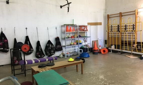 Sala utilizada por el primer equipo de la Montañesa / RP