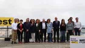 Ernest Maragall junto a diversos miembros de su candidatura en Montjuïc / MA