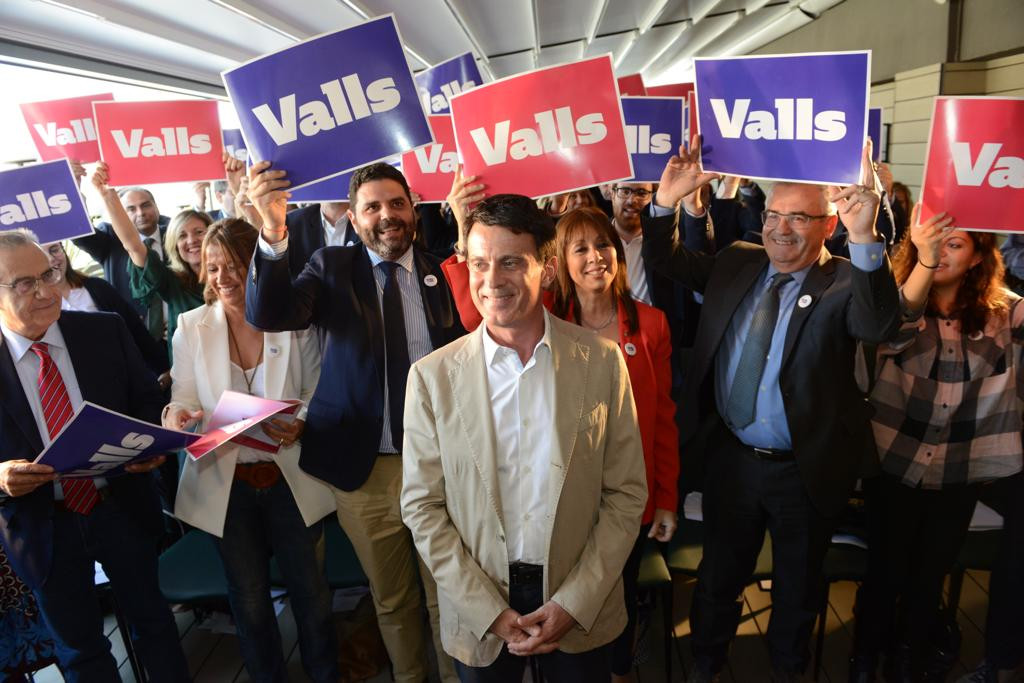 Manuel Valls, durante la presentación de su programa electoral