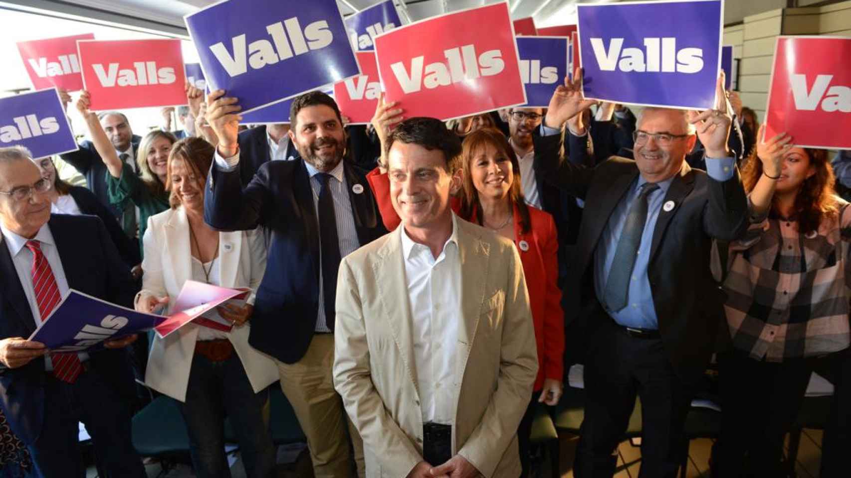 Manuel Valls, durante la presentación de su programa, en el Hotel Gallery de Barcelona / VALLS BCN 2019