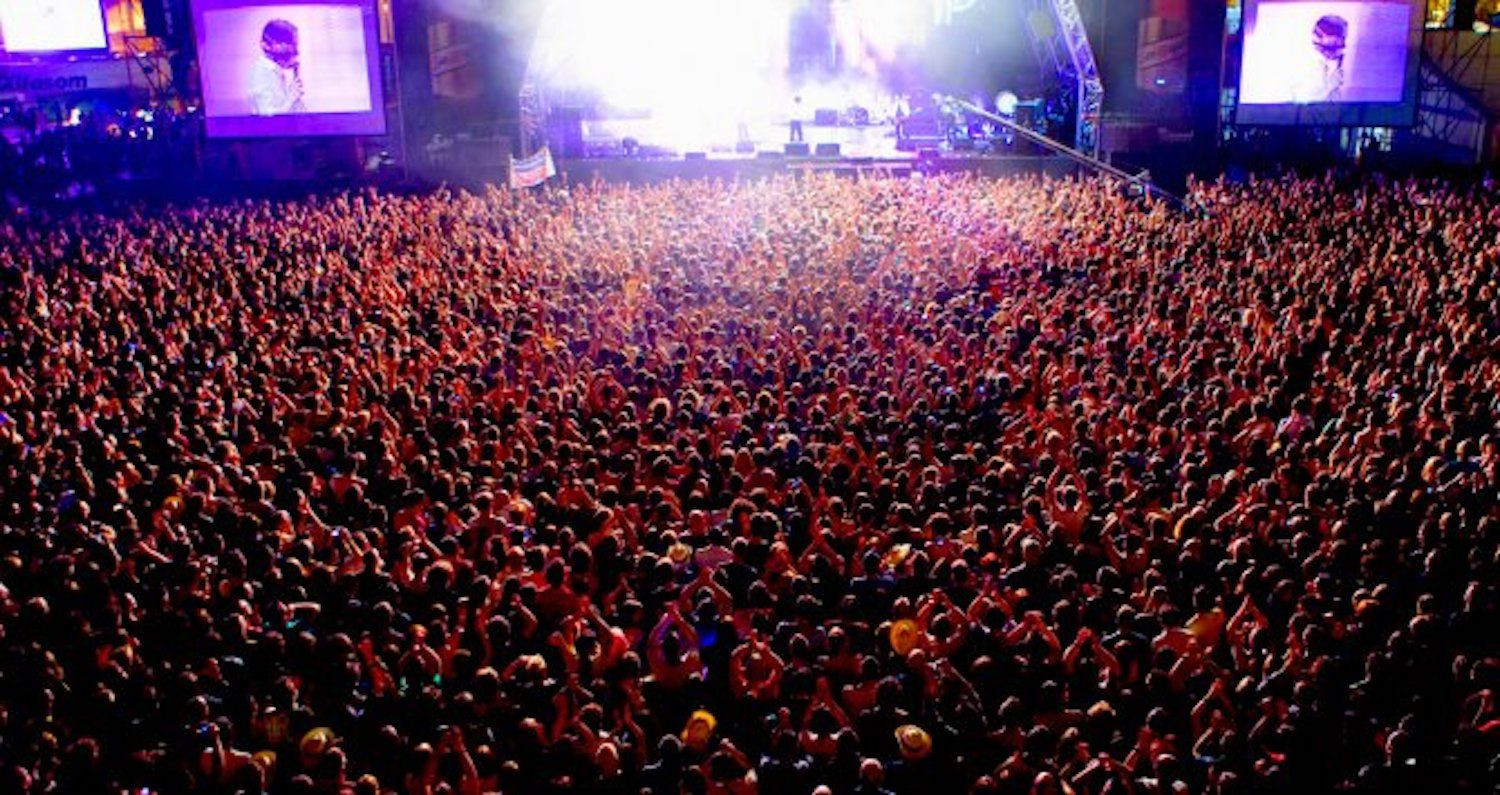 Panorámica de un concierto del Primavera Sound