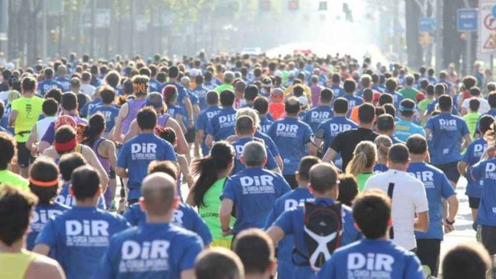 Participantes de una carrera en Barcelona