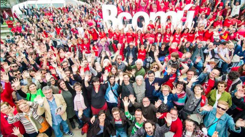 Foto de Barcelona en Comú durante la pasada campaña electoral de 2015