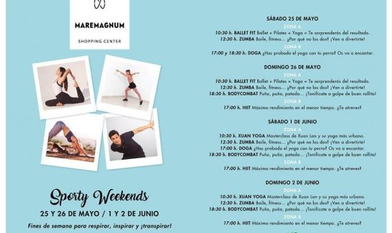 Horarios de los 'Sporty Weekends' / MAREMAGNUM 