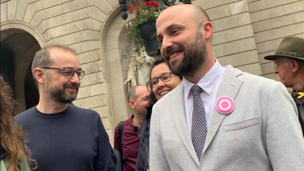 Jordi Graupera durante el acto político de su candidatura / EUROPA PRESS