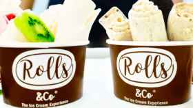 Helados enrollados de Rolls & Co / ROLLS & CO