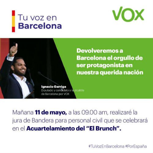 cartel vox   jura bandera