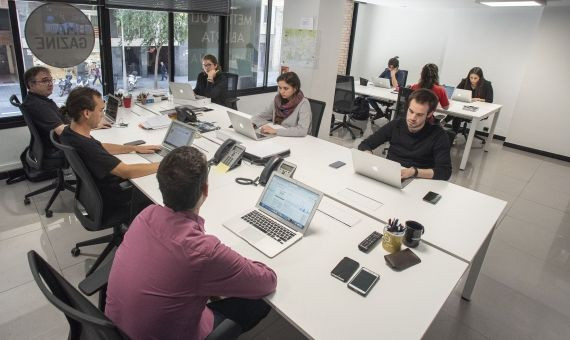 Algunos de los periodistas que conforman la redacción de Metrópoli Abierta