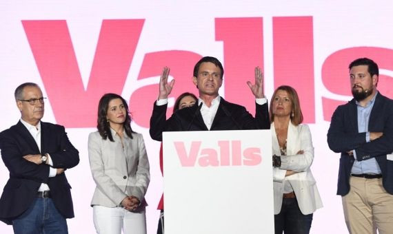 Valls, con Arrimadas, Corbacho, Carrera y Parera en el Vall d'Hebron / VALLS BCN 2019