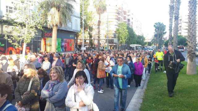 Los vecinos de la Zona Franca protestan contra la inseguridad en el barrio