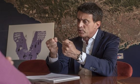 Manuel Valls, durante la entrevista / LENA PRIETO