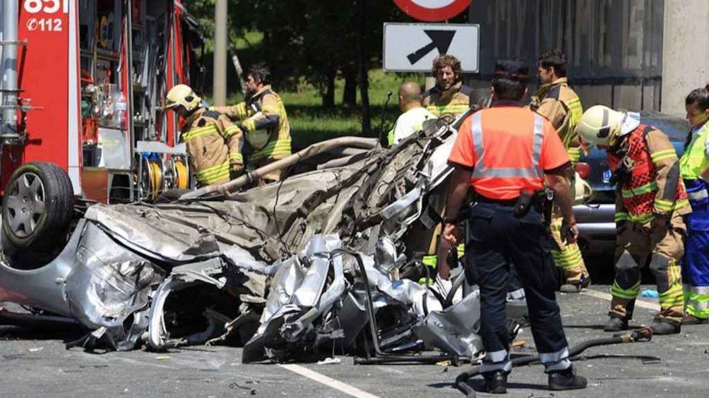 Una imagen de archivo de un accidente de tráfico / EFE