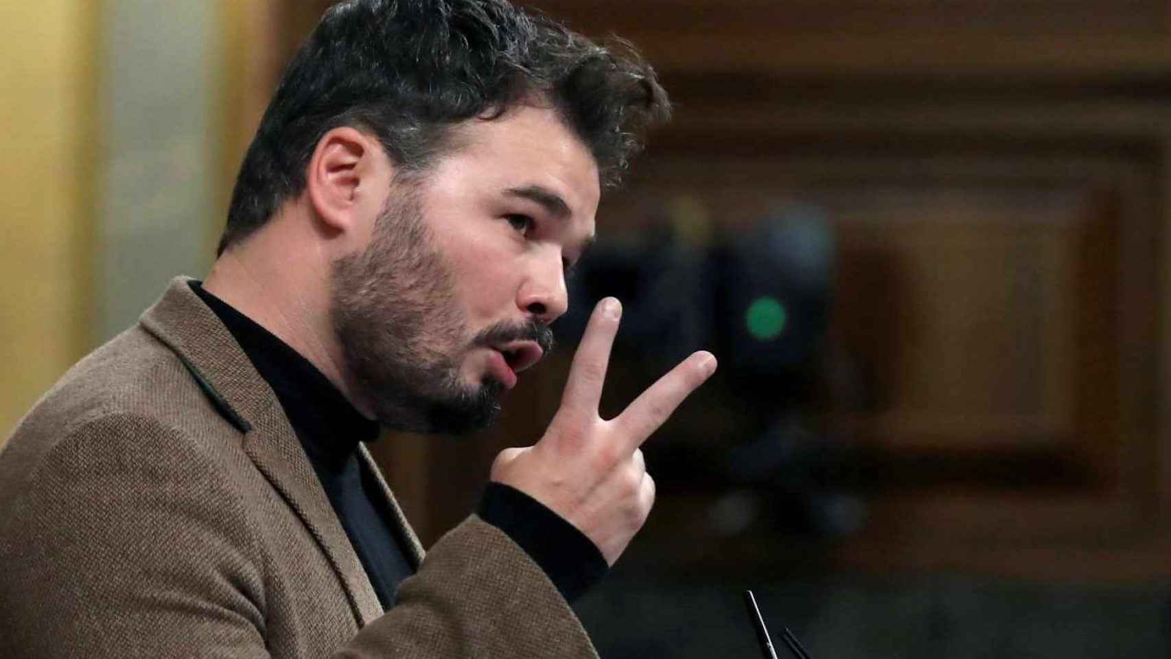 Una imagen de archivo de Gabriel Rufian (ERC) en el Congreso / EFE