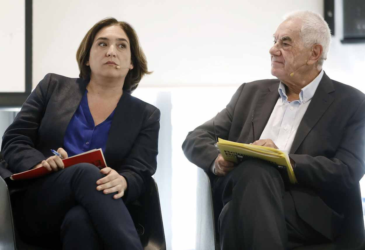 Ada Colau y Ernest Maragall, en pleno debate electoral / EFE