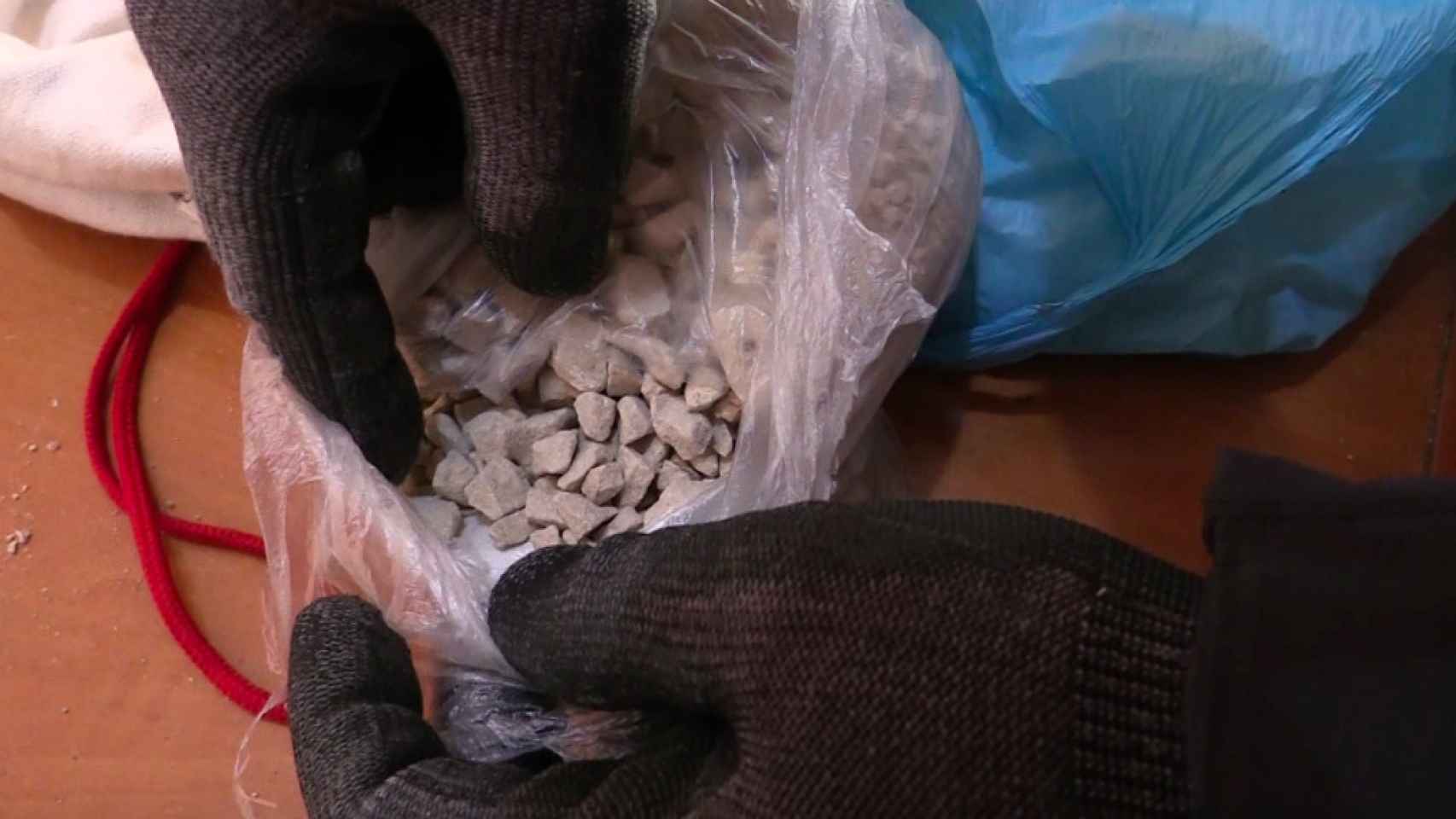 Parte de la droga incautada por la policía de Barcelona / Mossos d'Esquadra