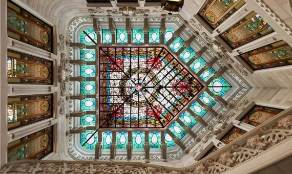 Interior de la Casa Burés, edificio modernista de Barcelona