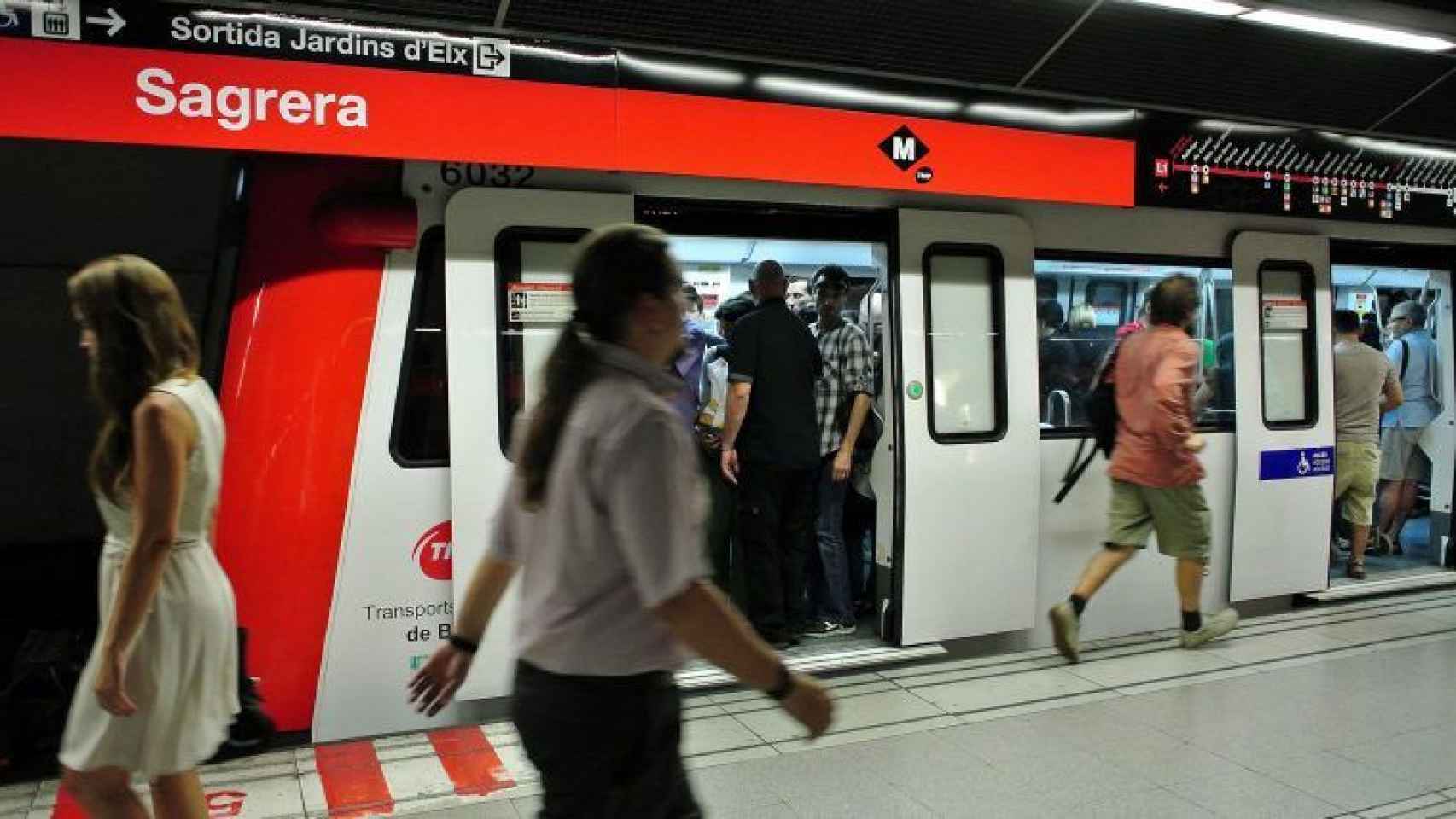 Un convoy de metro en la estación de la Sagrera / AYUNTAMIENTO DE BARCELONA