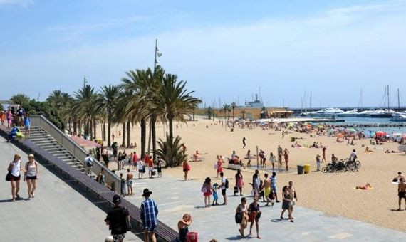 Playa de Somorrostro en Barcelona 