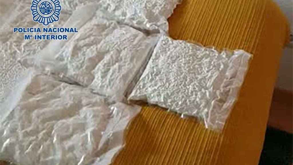 Bolsas de cocaína incautada por la Policía