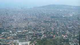 Una imagen de la contaminación en Barcelona de esta semana / EUROPA PRESS