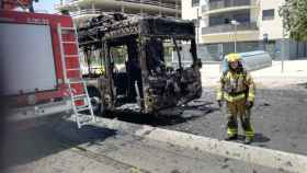 Uno de los incendios se ha ocasionado en un autobús de TMB