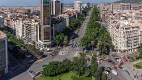 Vista de la plaza de Francesc Macià / TWITTER GUARDIA URBANA