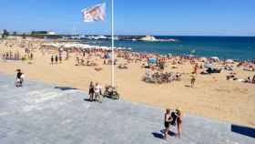 Una imagen en la playa del Somorrostro, donde se produjo la supuesta violación a la chica belga/ AYUNTAMIENTO DE BARCELONA