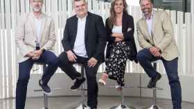 Jordi Urbea, Alfonso Marián, Marta Gutiérrez y Luis Riva en la sede de Ogilvy / OGILVY