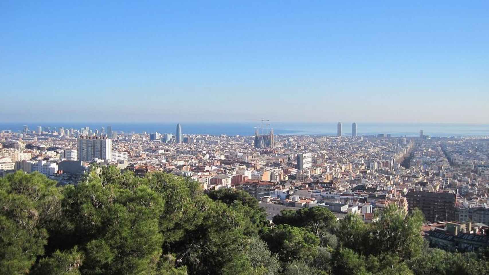 Vista panorámica de la ciudad de Barcelona