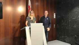 Elsa Artadi y Jordi Coronas, en rueda de prensa / EUROPA PRESS