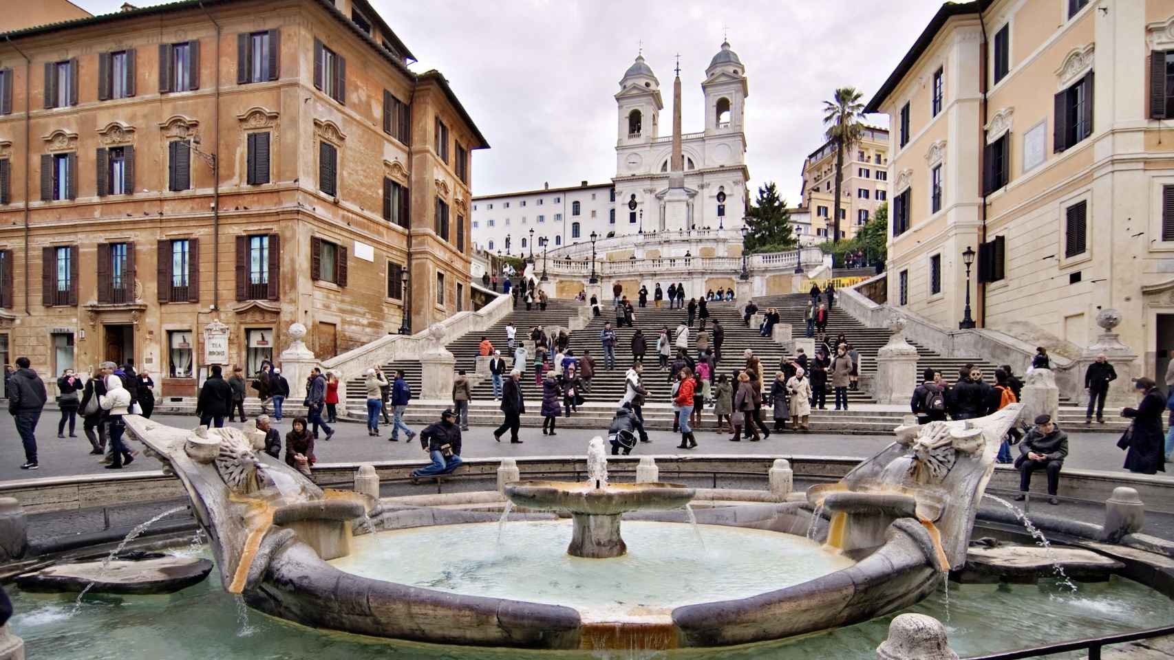 La Plaza España de Roma