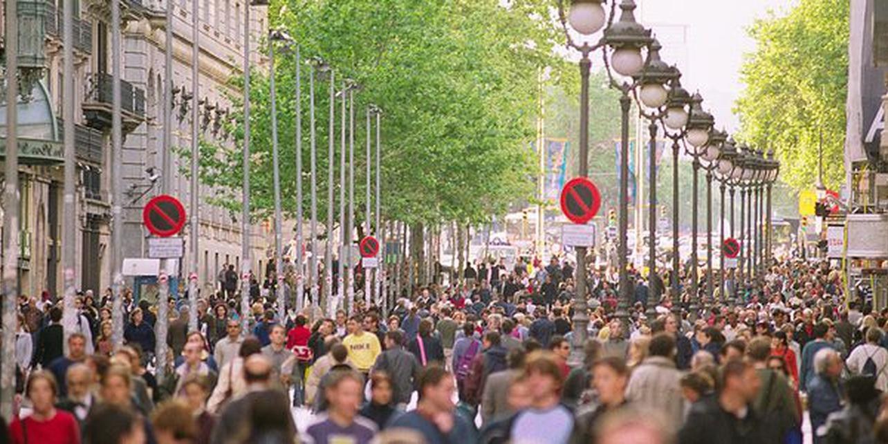 Portal de l'Àngel es la segunda vía más transitada de Barcelona, justo por detrás de Portaferrisa