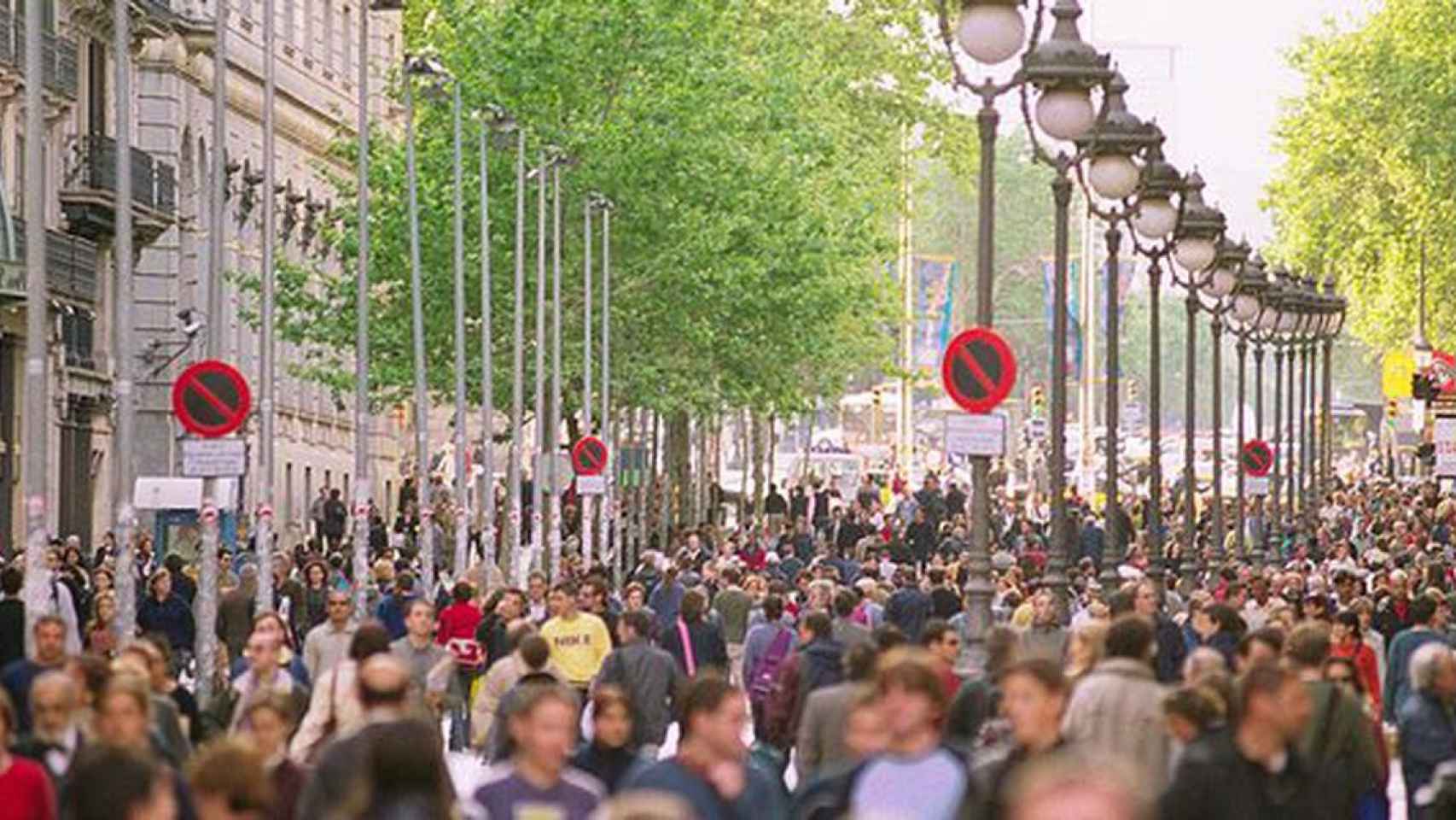 Portal de l'Àngel es la segunda vía más transitada de Barcelona, justo por detrás de Portaferrisa